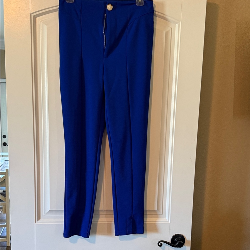 SHEIN Women's Blue Skinny Pants